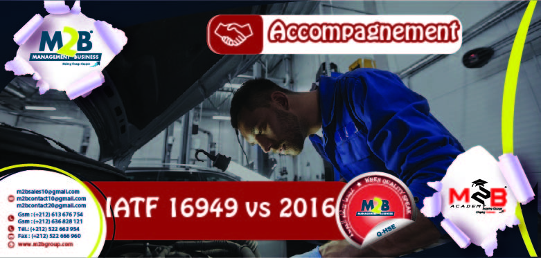 Accompagnement a la certification IATF 16949 vs 2016
