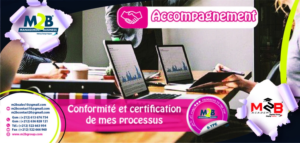 Conformité et certification de mes processus