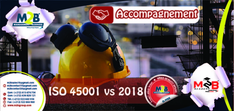 Accompagnement a la certification ISO 45001 vs 2018