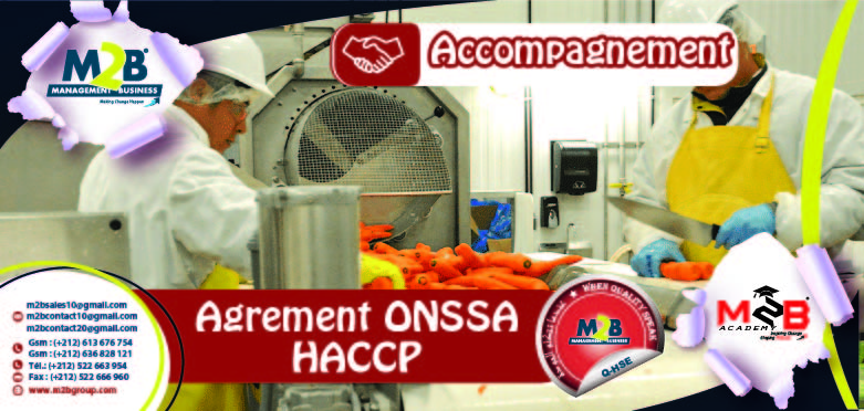 Accompagnement a l'agrément ONSSA / HACCP